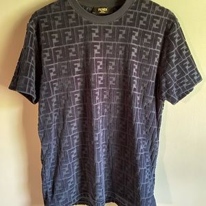 Fendi Monogram Velvet T Shirt